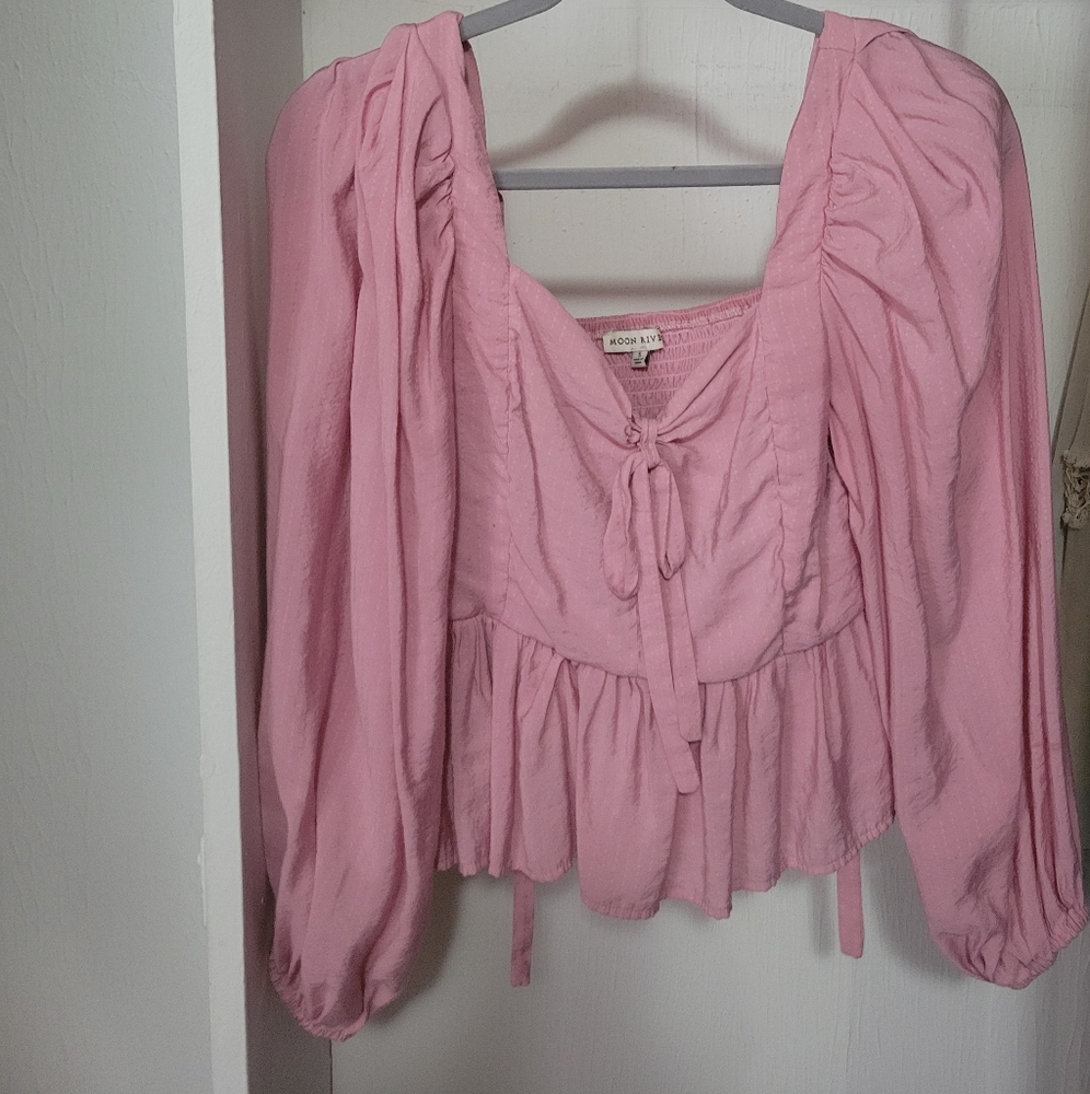 Light Pink Cotton Blouse